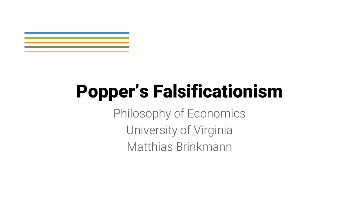 popper s falsificationism