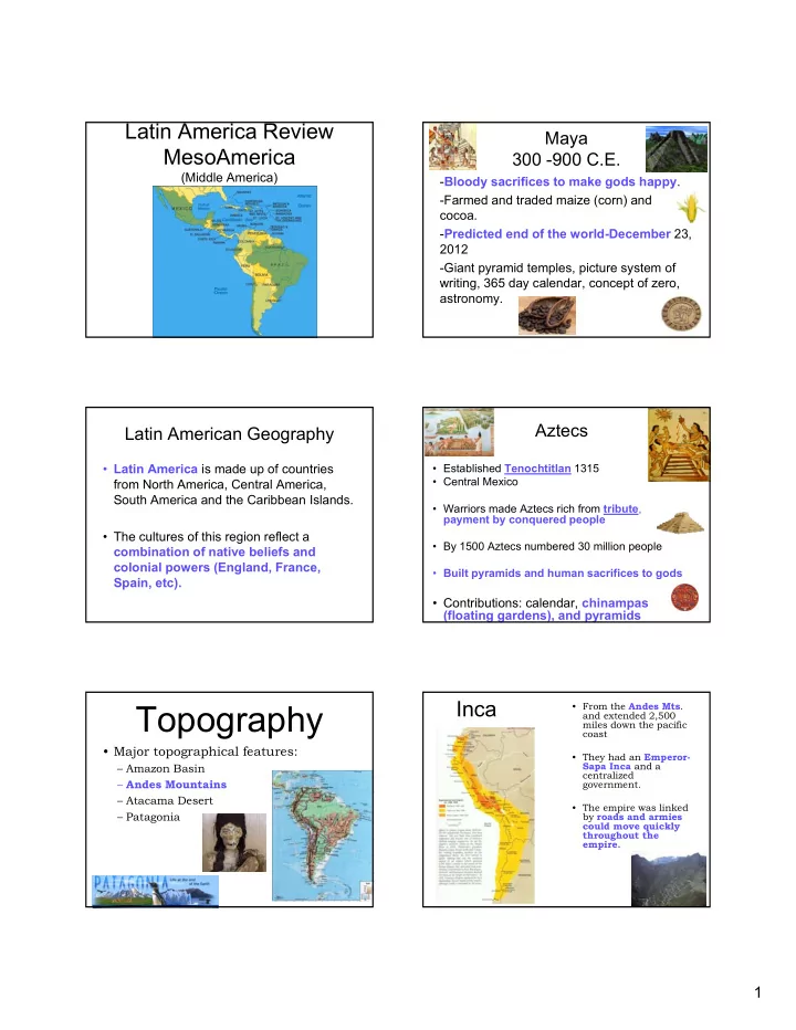 topography
