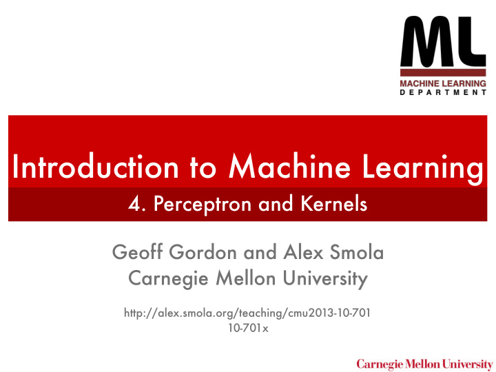 introduction to machine learning