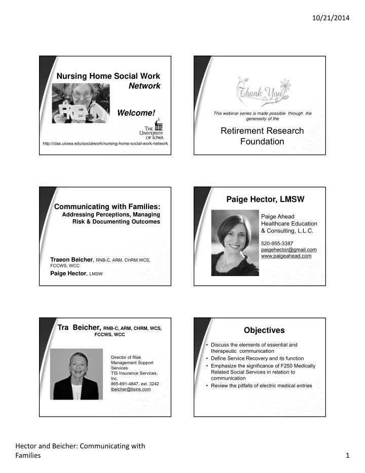 retirement research foundation
