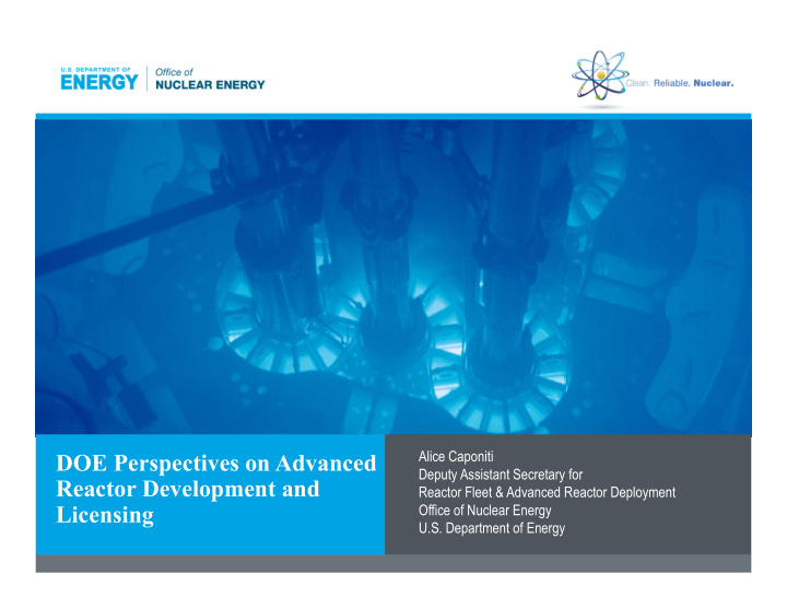 doe perspectives on advanced