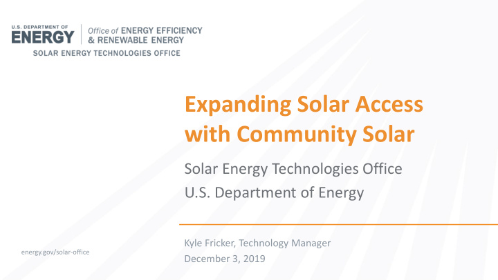 expanding solar access