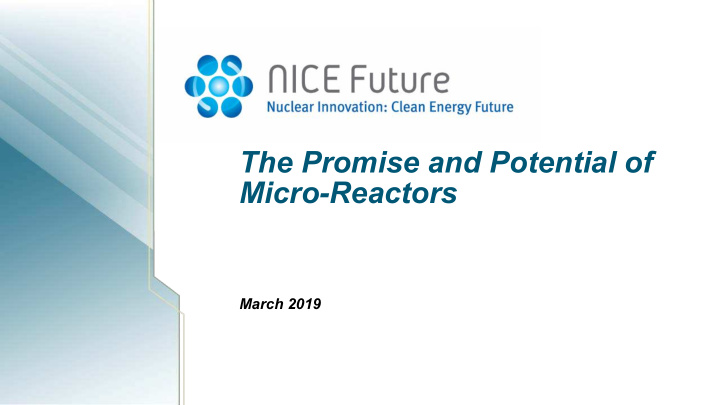 the promise and potential of micro reactors