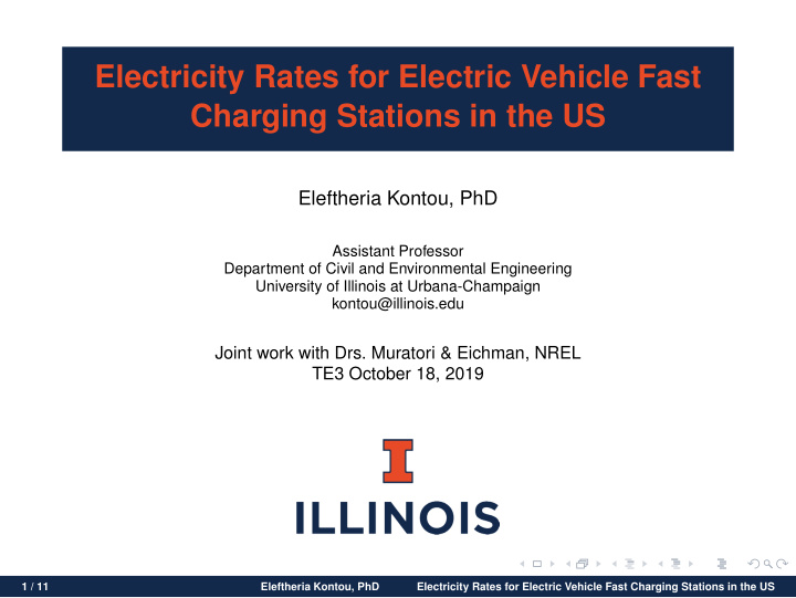 electricity rates for electric vehicle fast charging