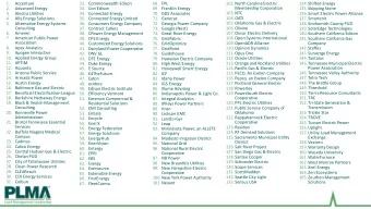 52. EMI Consulting  89. Itron  20. Bonneville Power  Oklahoma  153.Trickle Star  53. Enbala  90.