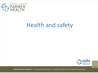 Health and safety  Slides courtesy of  Mr. Stephen Clifforth Glenelg surgical clinic Hamilton,