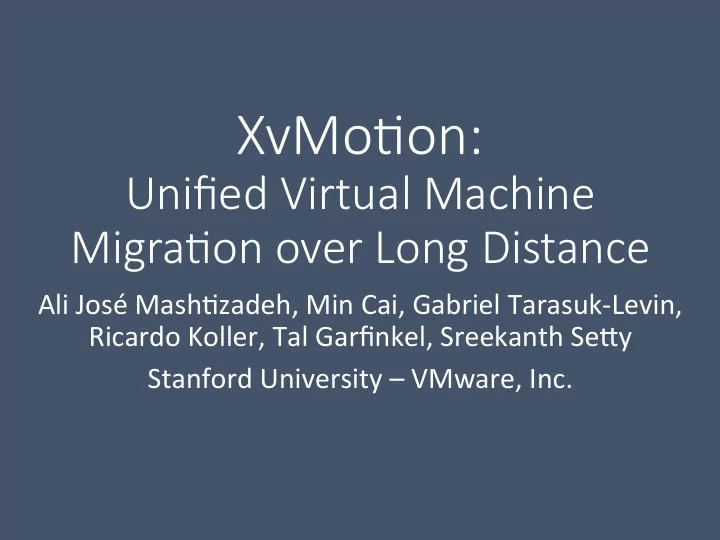 xvmo on