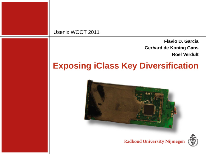 exposing iclass key diversification contents