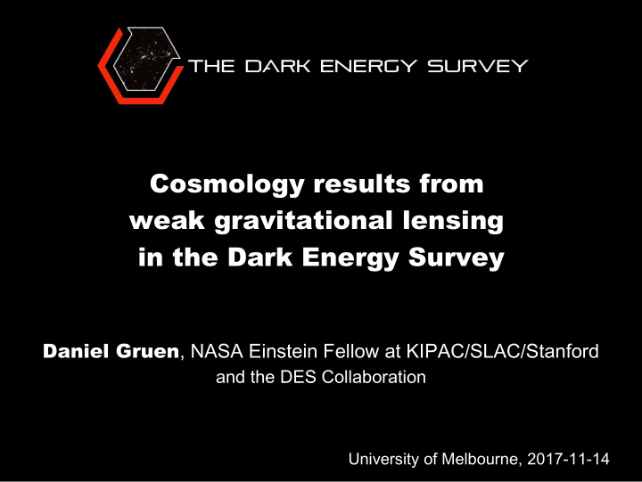cosmology results from weak gravitational lensing in the