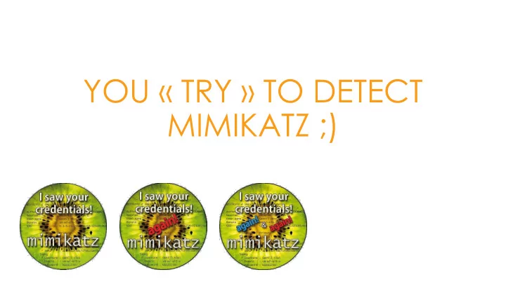 mimikatz whoami