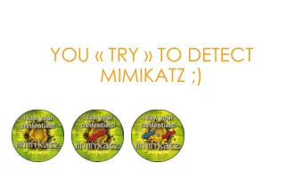 MIMIKATZ ;)  Whoami  Vincent LE TOUX  @mysmartlogon  Does this remind something to you?  &lt;Insert