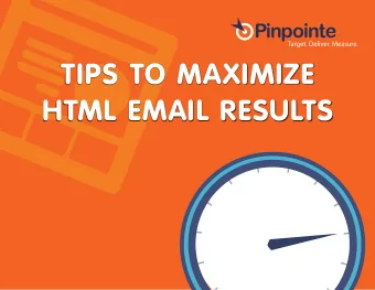 TIPS TO MAXIMIZE  HTML EMAIL RESULTS  Email Marketing 101  Maximizing Email Results