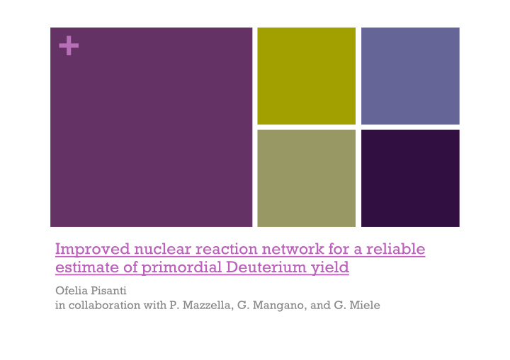 improved nuclear reaction network for a reliable estimate
