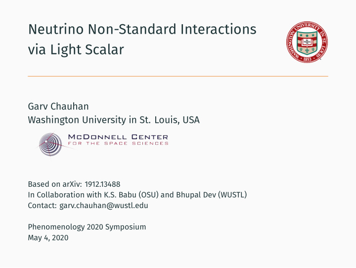neutrino non standard interactions via light scalar