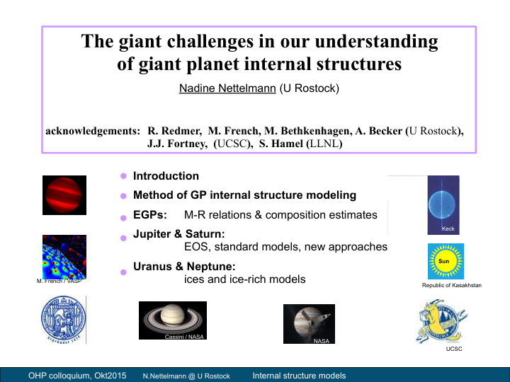 the giant challenges in our understanding of giant planet