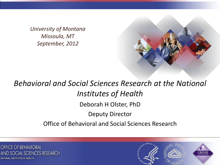 behavioral and social sciences research at the national
