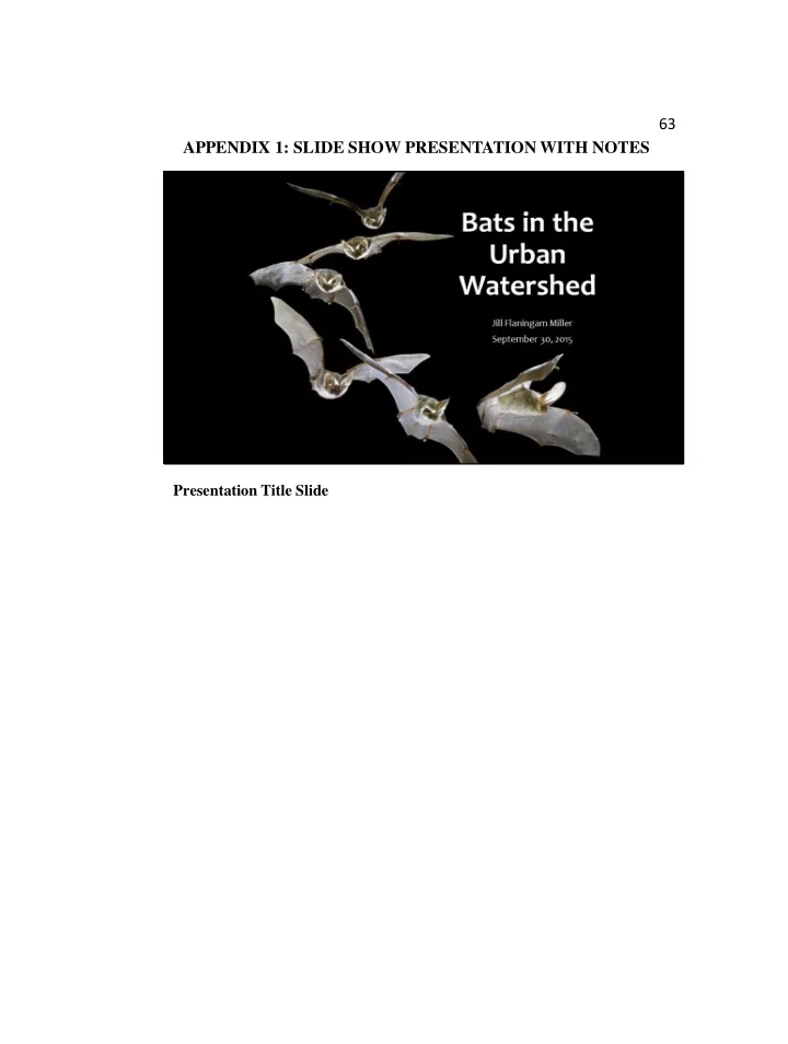 63 appendix 1 slide show presentation with notes