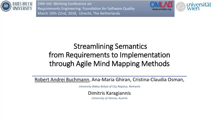 from requirements to im fr implementation