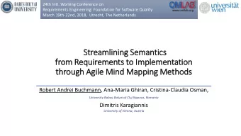 from Requirements to Im  fr  Implementation  th  through Agile Min  ind Mapping Methods  Robert