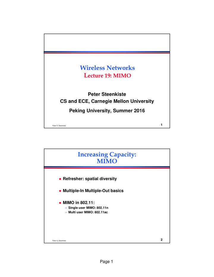 wireless networks