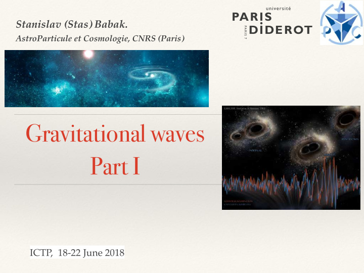 gravitational waves part i