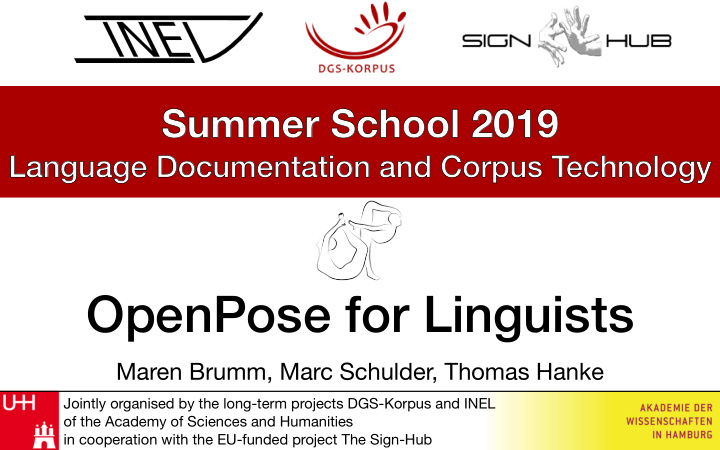 openpose for linguists