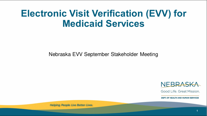 electronic visit verification evv for medicaid services