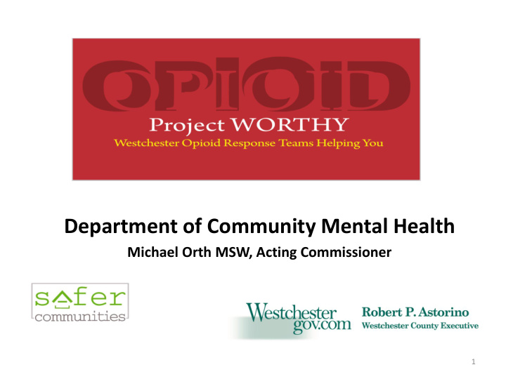 department of community mental health