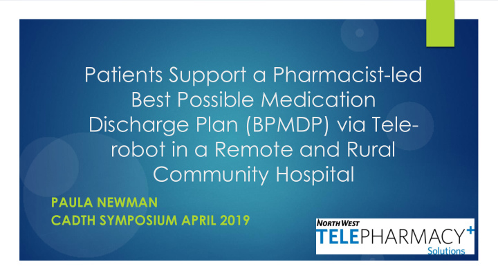 patients support a pharmacist led