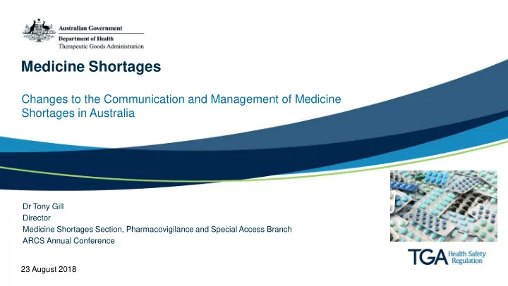 medicine shortages