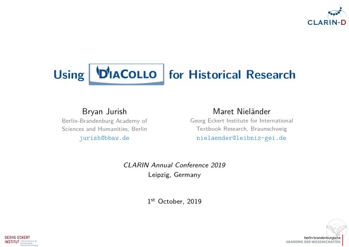 using for historical research