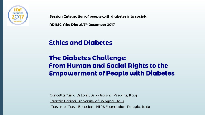 ethics and diabetes the diabetes challenge from human and