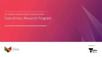 Data-Driven Research Program  Data-Driven Research Program  Linked  Longitudinal  Retrospective