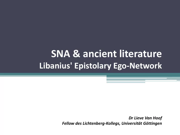 sna ancient literature