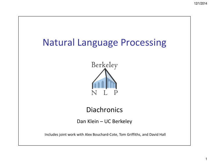 natural language processing