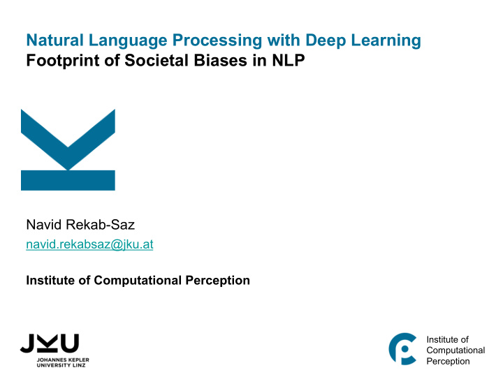 natural language processing with deep learning footprint