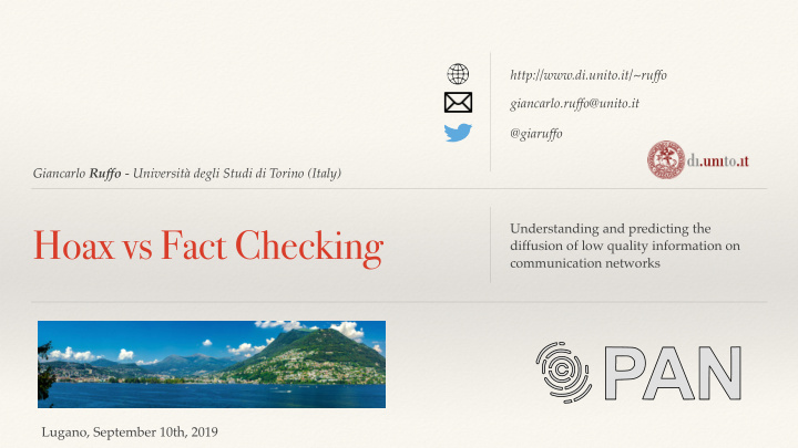 hoax vs fact checking