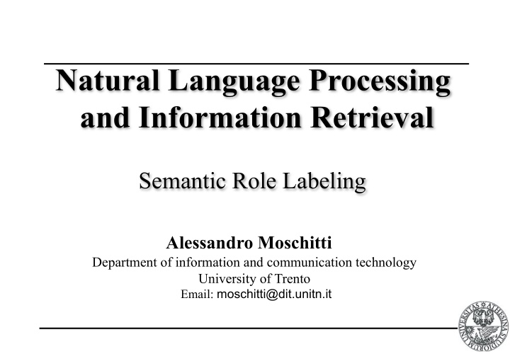 natural language processing and information retrieval