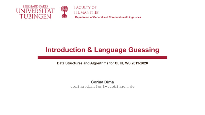 introduction language guessing