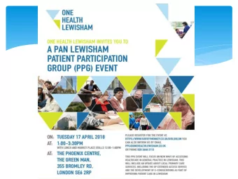 Welcome Anne Hooper - Event Facilitator, CCG Lay Member for Patient Engagement  Purpose of event: