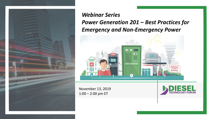 webinar series power generation 201 best practices for