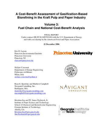 FINAL REPORT  Under contract DE-FC26-04NT42260 with the U.S. Department of Energy  and with