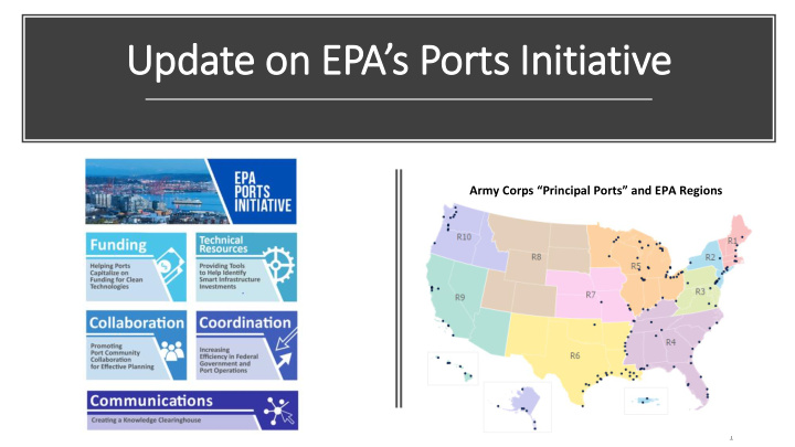 update on epa s ports initiative