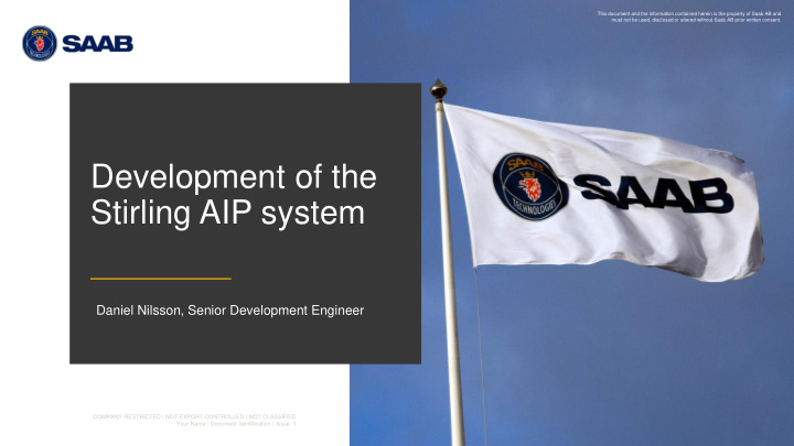 development of the stirling aip system