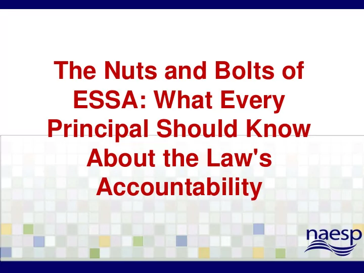 the nuts and bolts of