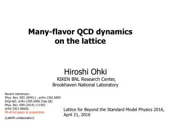 Hiroshi Ohki  RIKEN BNL Research Center,  Brookhaven National Laboratory Recent references: