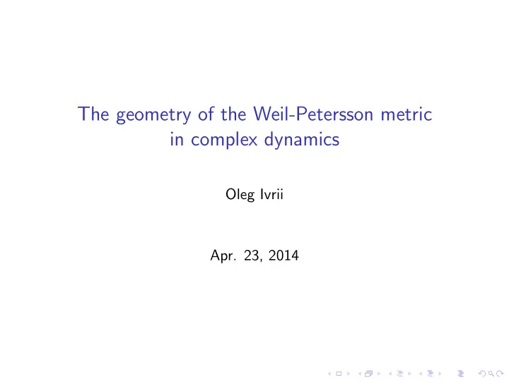 the geometry of the weil petersson metric in complex