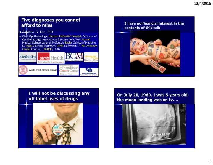 five diagnoses you cannot