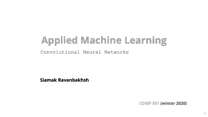 applied machine learning applied machine learning