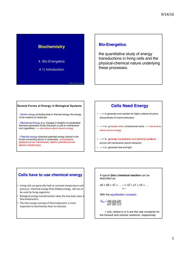 biochemistry